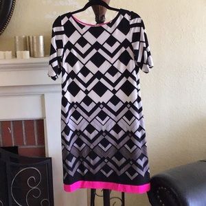 Eliza J Chevron Dress